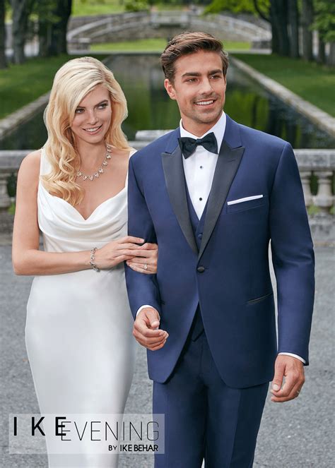 navy blue tuxedo wedding